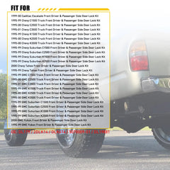 Set Door Lock Cylinder Kit with for Keys GMC Chevy C1500 K1500 Tahoe Yukon EOA 6B93BC-57