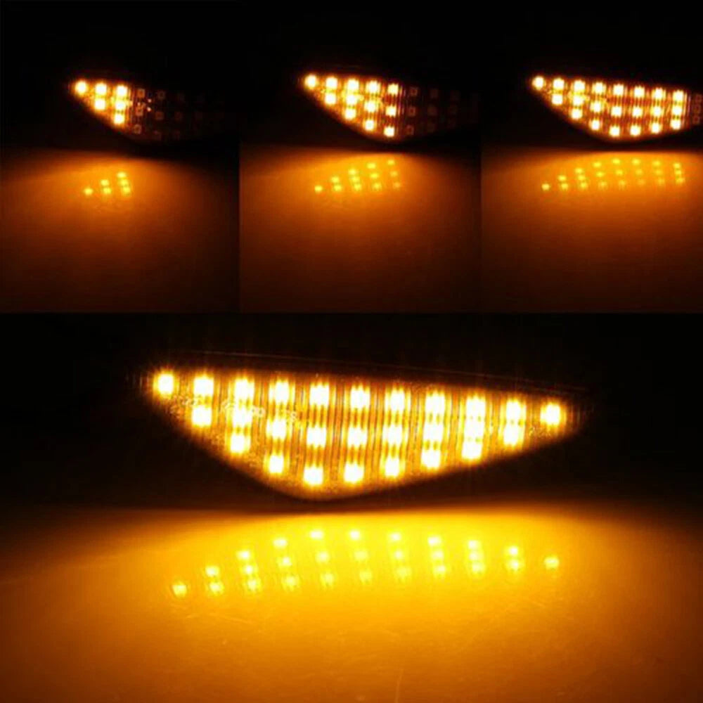 Smoked LED Fender Side Marker Light Turn Signal For BMW X3 F25 X5 E70 X6 E71 E72 6B93BC-57