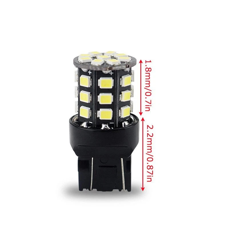 AUXITO 2X 7443 7440 Back Up Reverse Light 6000K White LED Tail Bulb 33SMD EOA AUXITO