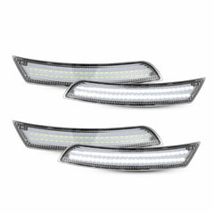 Fit 2016-2022 Chevrolet Camaro white clear LED Marker Side Lights Kit Front Rear 6B93BC-57