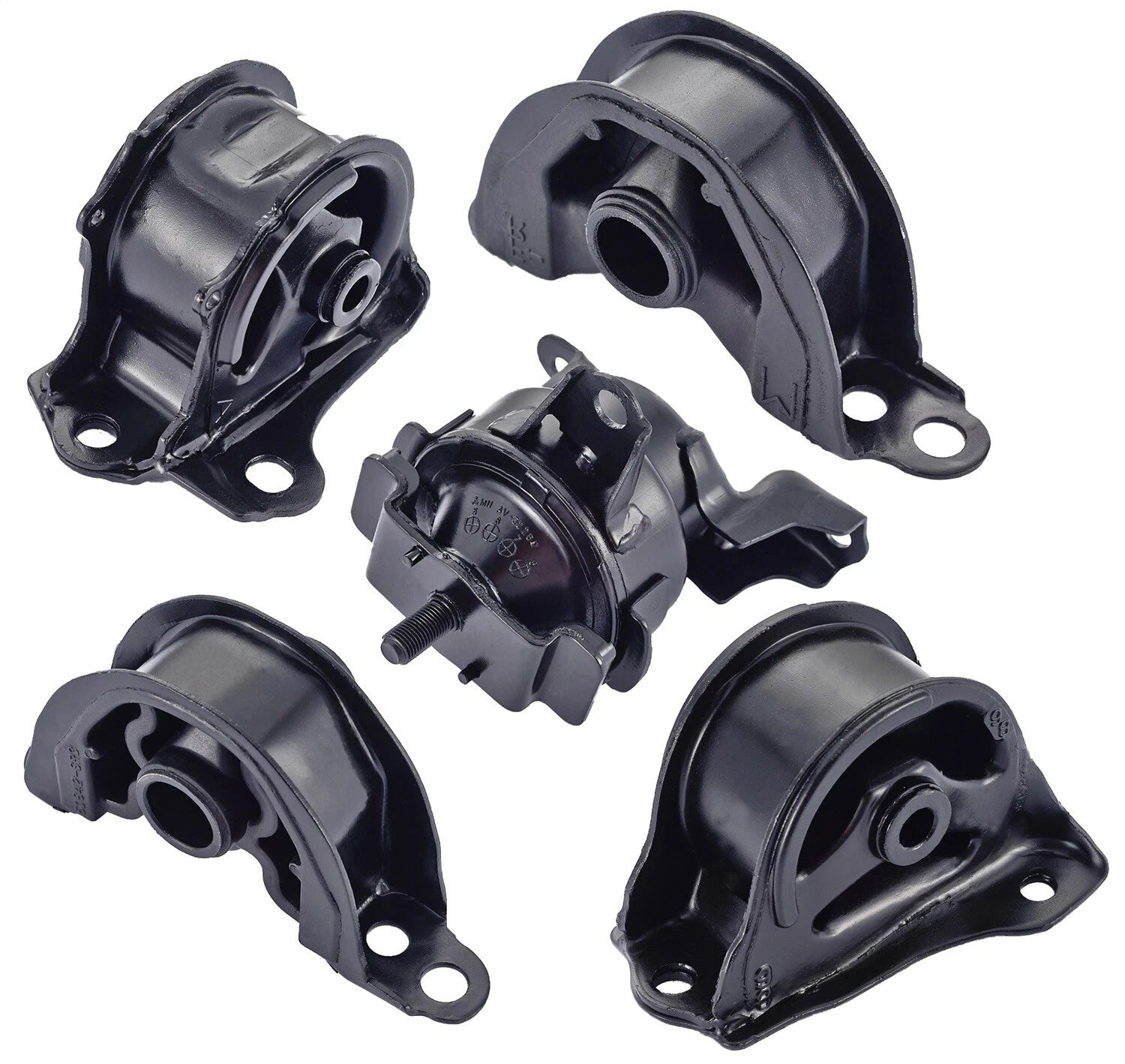 Engine Mount Set compatible with Honda 1996-2001 Civic CR-V Acura 1997-2000 EL 6B93BC-57