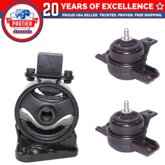 Fits Hyundai Santa Fe/Kia Sorento 2.4L 3.5L 2010-2013 Motor Mount Set 3PCS : 6B93BC-57