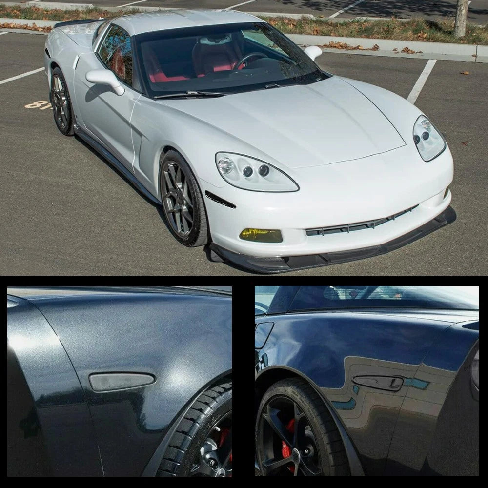 For 2005-2013 Chevrolet Corvette C6 Smoked Front & Rear Side Marker Lights 4PCS 6B93BC-57