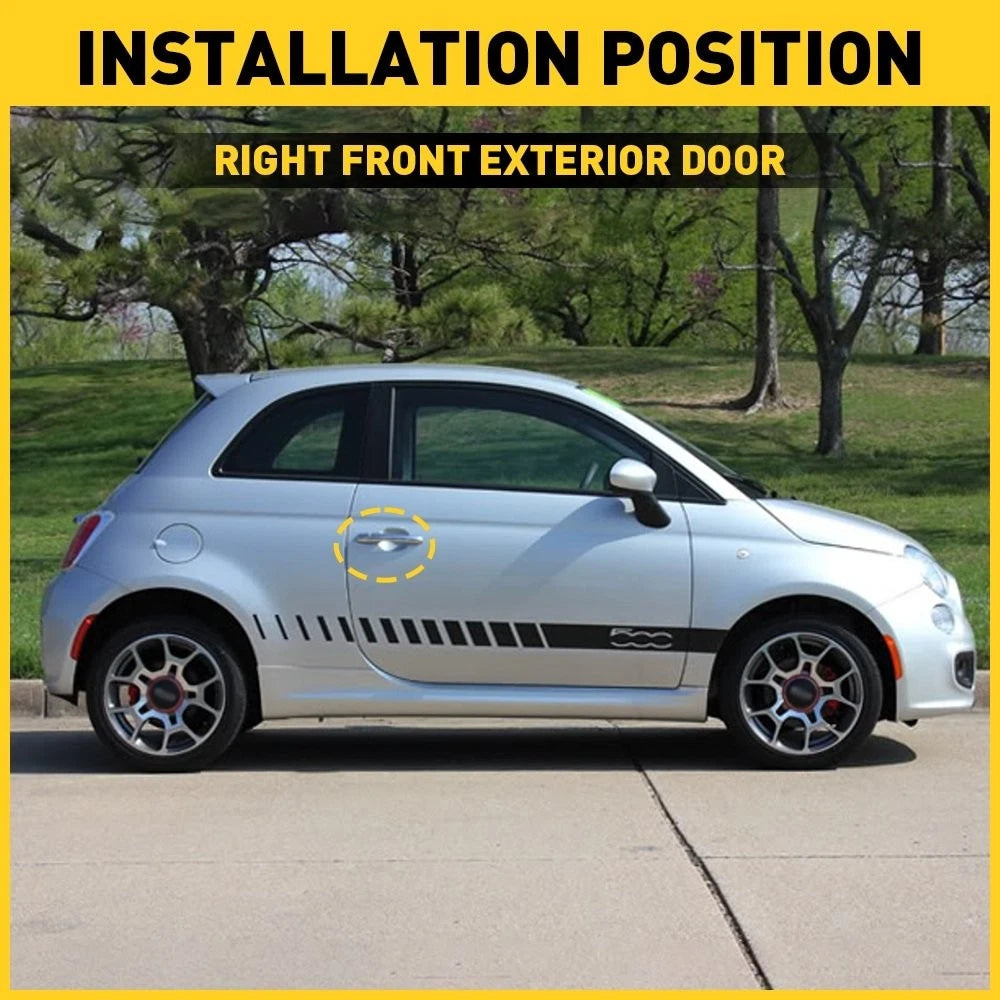 Door Handle Front Passenger Right Side RH Chrome Hand For Fiat 500 68069942AC EA 6B93BC-57