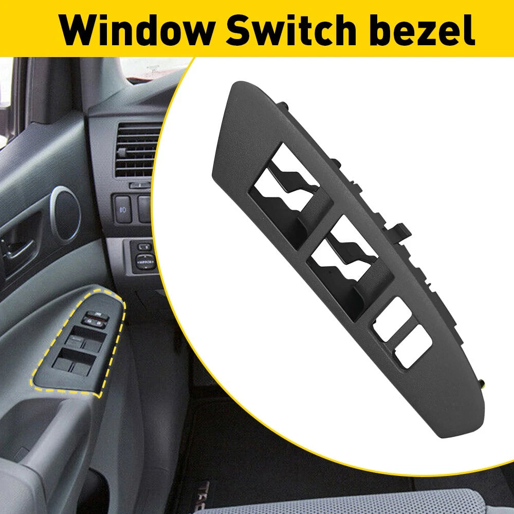 FOR 2012-2015 TOYOTA TACOMA 4D CAB FRONT MASTER LH POWER WINDOW SWITCH BEZEL US 6B93BC-57