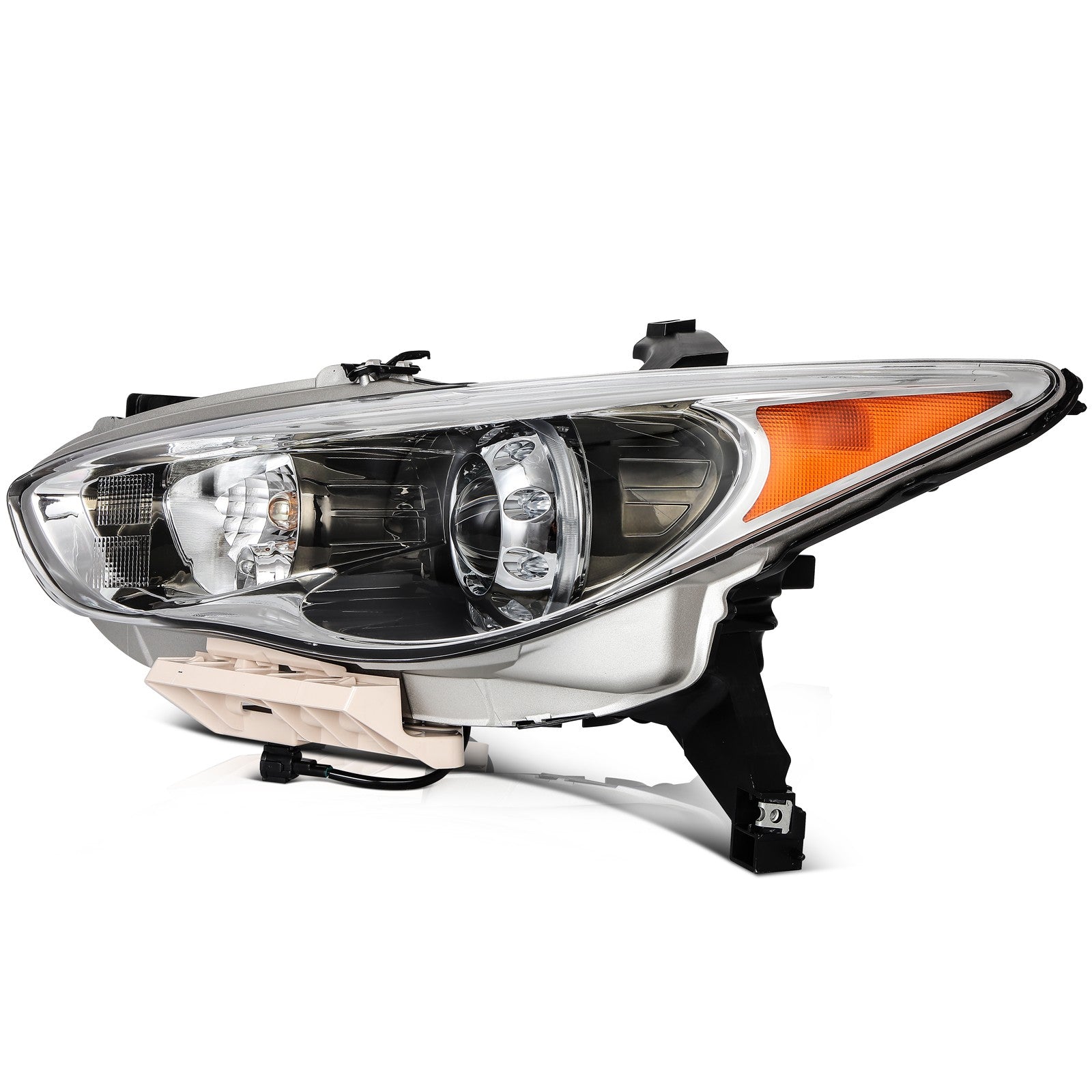 Driver Left Side Headlight For 2014-2015 INFINITI For QX60 2.5L 3.5L Chrome 6B93BC-57