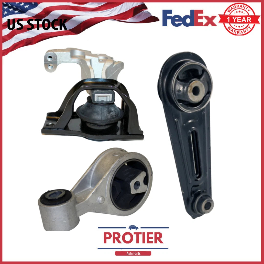 Engine Motor & Torque Strut Mount 3PCS Set Fit 2008-2013 Nissan Rogue 2.5L 6B93BC-57