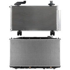 Aluminum Radiator & AC Condenser Cooling Kit For 2010-2014 Acura TSX 6B93BC-57