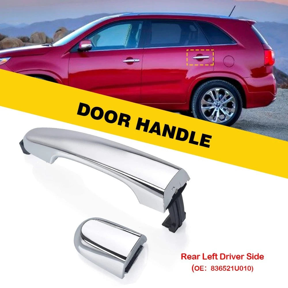 Outside Rear Driver Side Left Door Handle For 2011-2015 Kia Sorento Chrome EOA 6B93BC-57