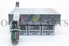 Set of 6 For ngk 3199 Laser Platinum Spark Plugs BKR6EQUP