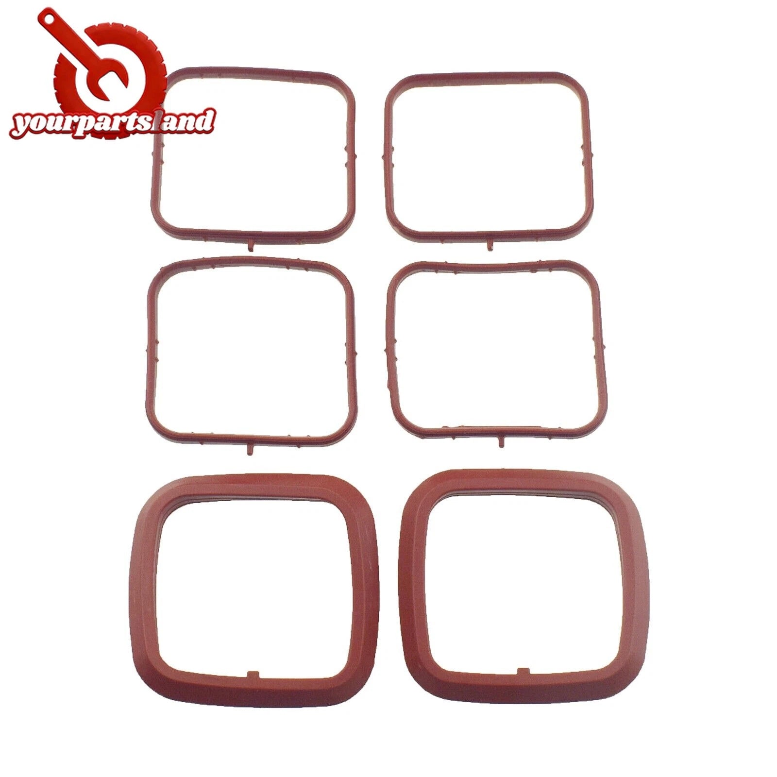 3.6L Upper 2 Piece Intake Manifold Gasket set for VW Passat Audi Q7 03H 133 237G 6B93BC-57