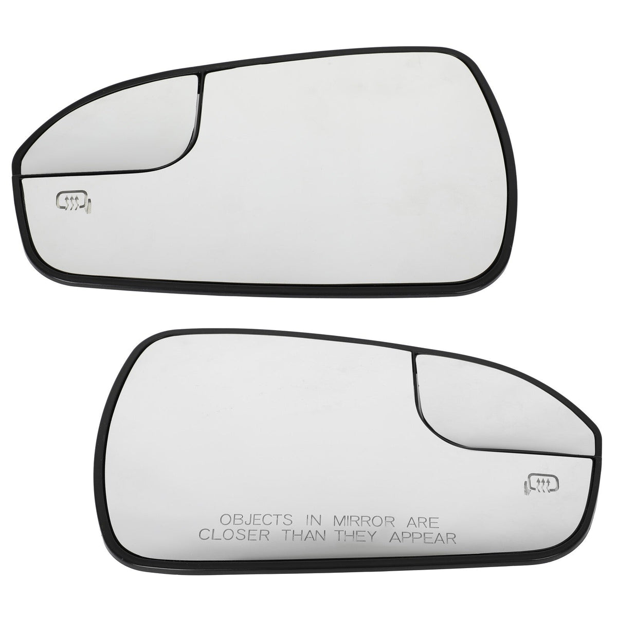 Heated Mirror Glass W/ Plate For 2013-20 Ford Fusion Left & Right Side View KOEEP