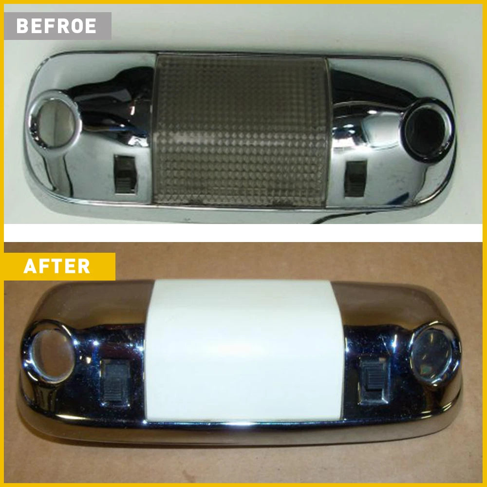 FOR F150 Overhead Ford Bronco Dome 80-96 Light Ceiling Bulb Lens Cover White EOA 6B93BC-57