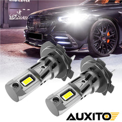 2X AUXITO H7 LED Headlight Bulb Kit High Low Beam 6500K Super White 22000LM USEA AUXITO