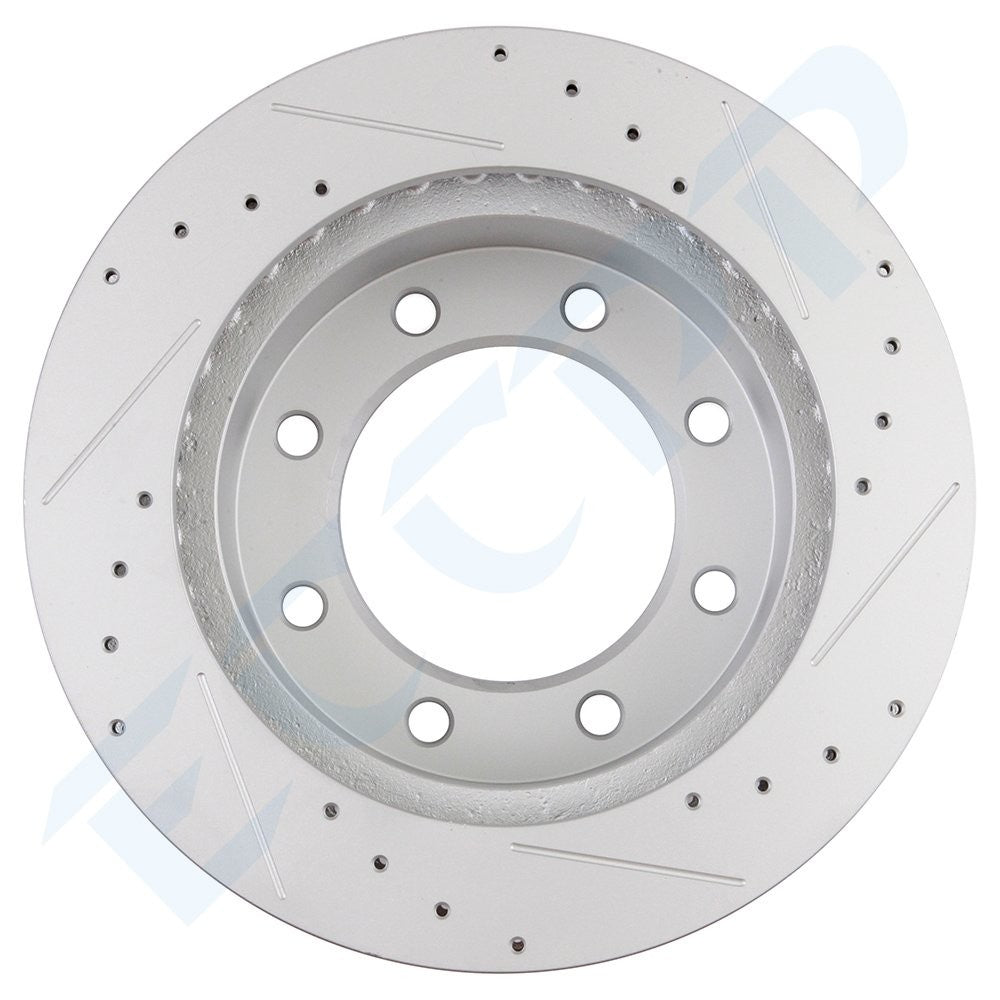 Front Brake Pads And Rotors For FORD FORD EXCURSION 2001-2005 Drilled & Slotted 6B93BC-57