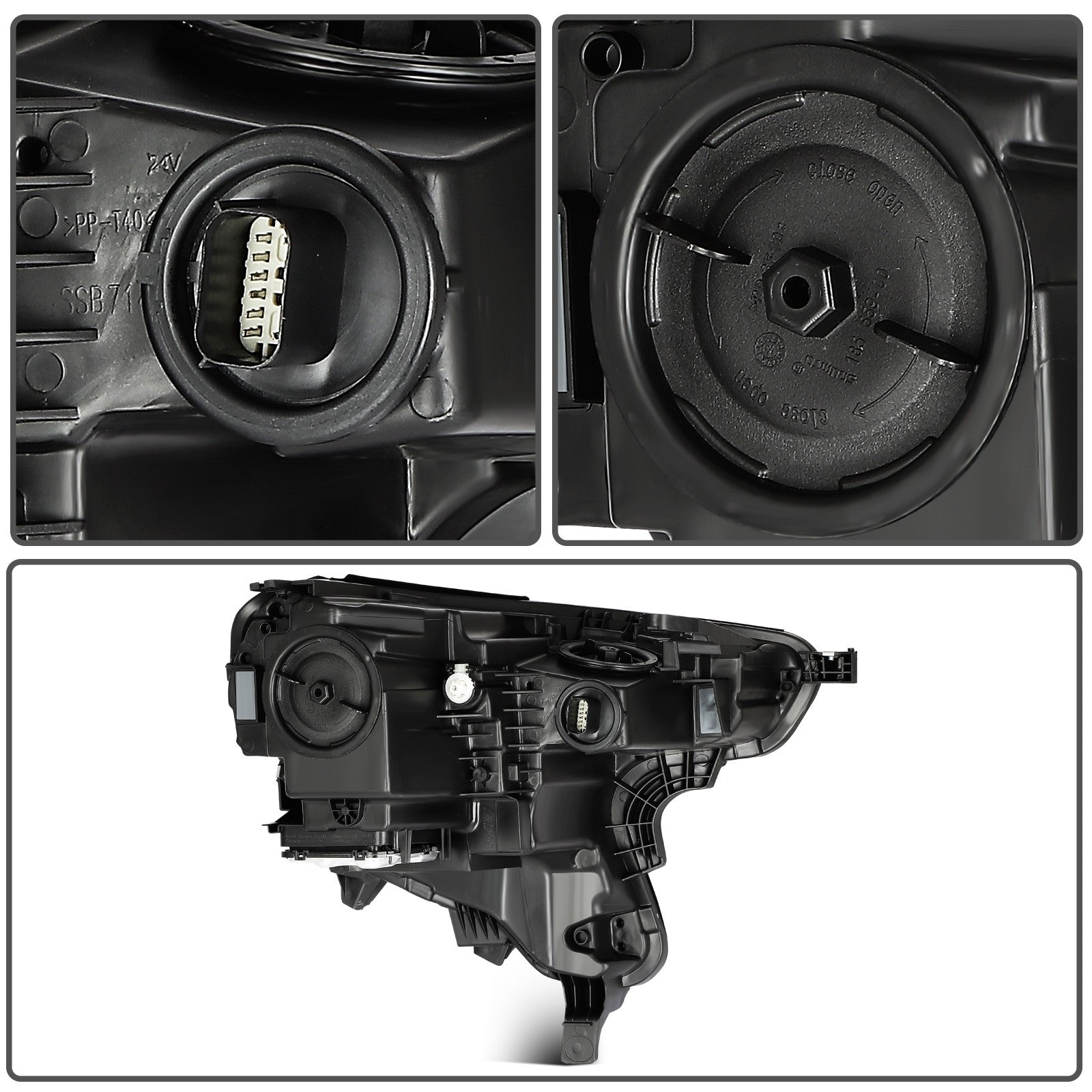 For 2018-2021 GMC Terrain Headlight Black Left Side Replace Headlight Assembly 6B93BC-57