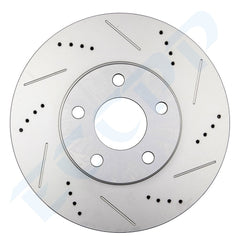 Front Drilled Rotors Ceramic Brake Pads for Pontiac Firebird Chevy Camaro