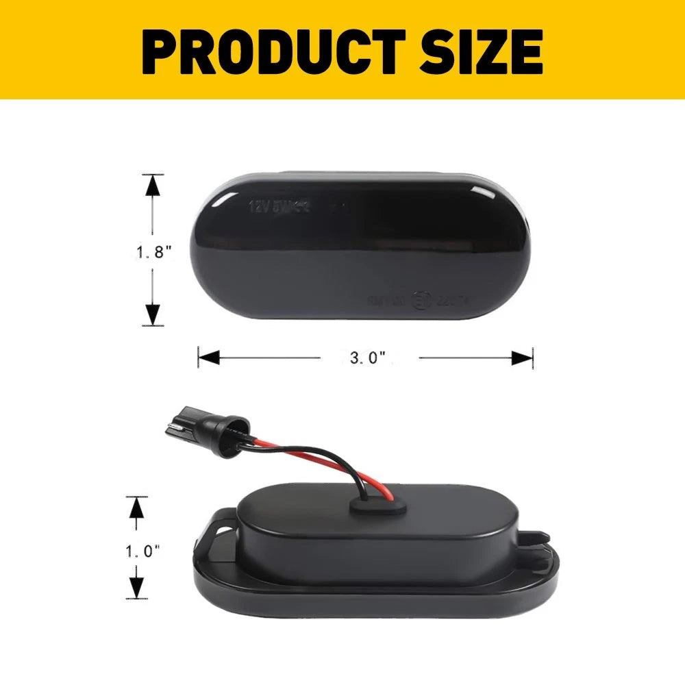 For 99-04 Volkswagen B5/B5.5 Passat Sequential LED Side Marker Turn Signal Light 6B93BC-57