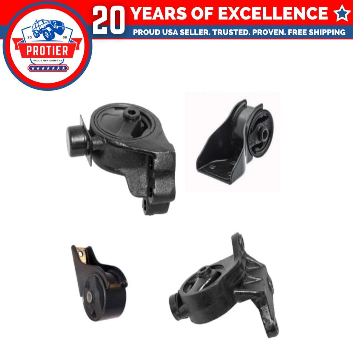 Engine Motor & Trans Mount 4PCS Set Compatible for 2002-2005 Kia Sedona 3.5L 6B93BC-57