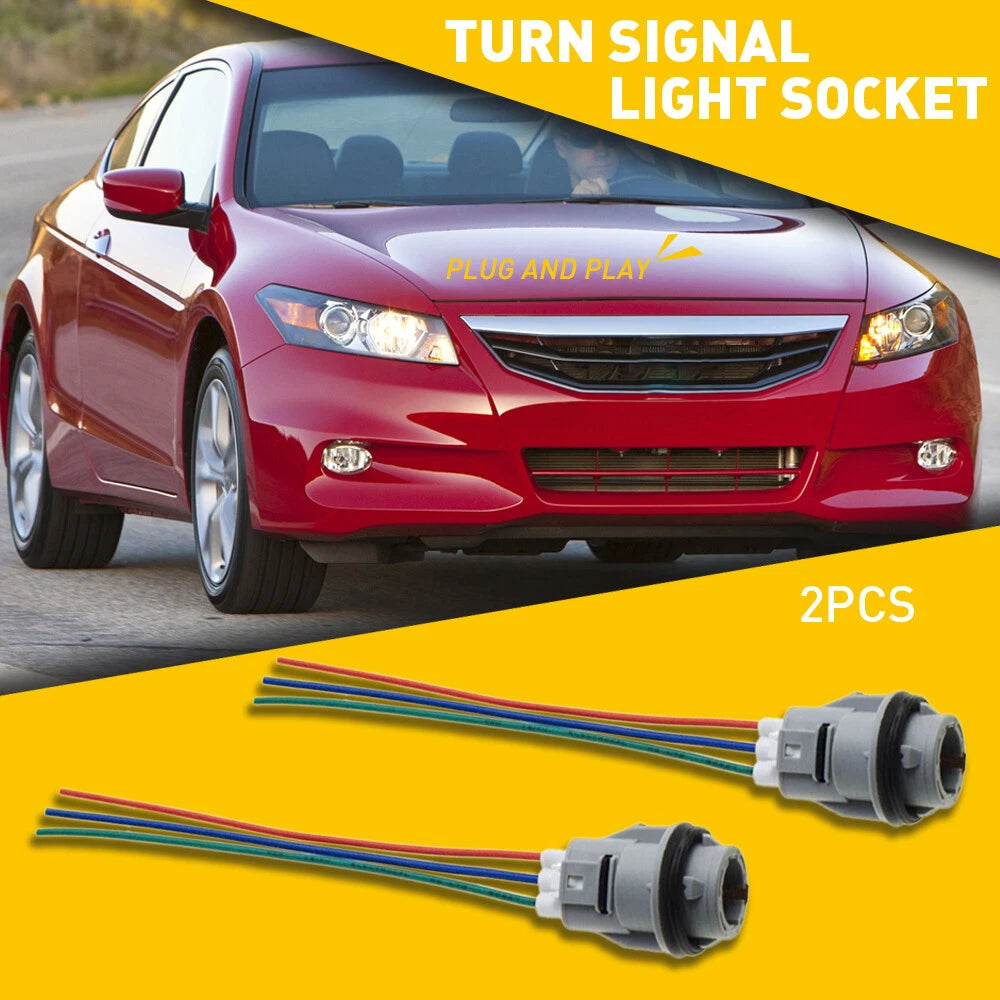 For Honda Acura Turn Blinker Signal Light Socket Connector 33302-SR3-A01 Harness 6B93BC-57
