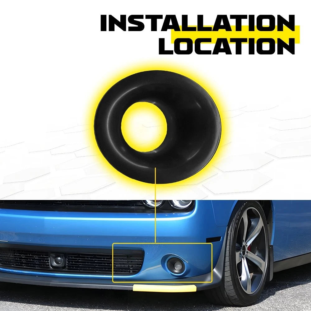 For 2015-2023 Dodge Challenger Bumper Fog Light Bezel Trim Covers Left Right EOA 6B93BC-57