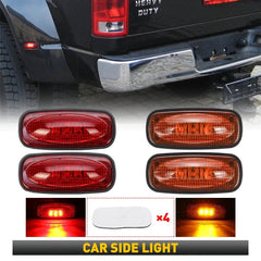 4pcs LED Fender Bed Marker Side Lights Rear For RAM Dodge 2500 3500 2003-2018 6B93BC-57