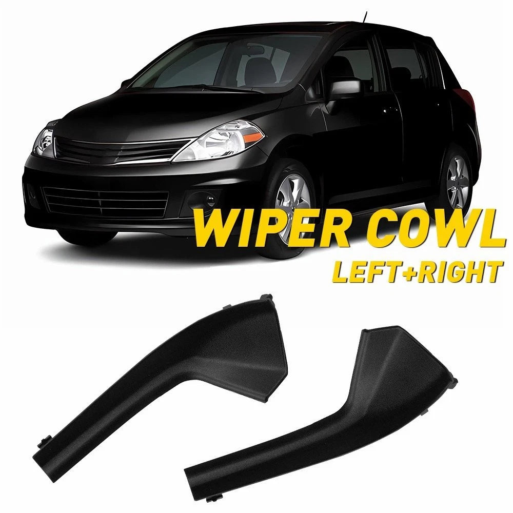 FOR 2007-2012 NISSAN VERSA LEFT + RIGHT SIDE COWL GRILLE OUTER EXTENSION-TRIM US 6B93BC-57