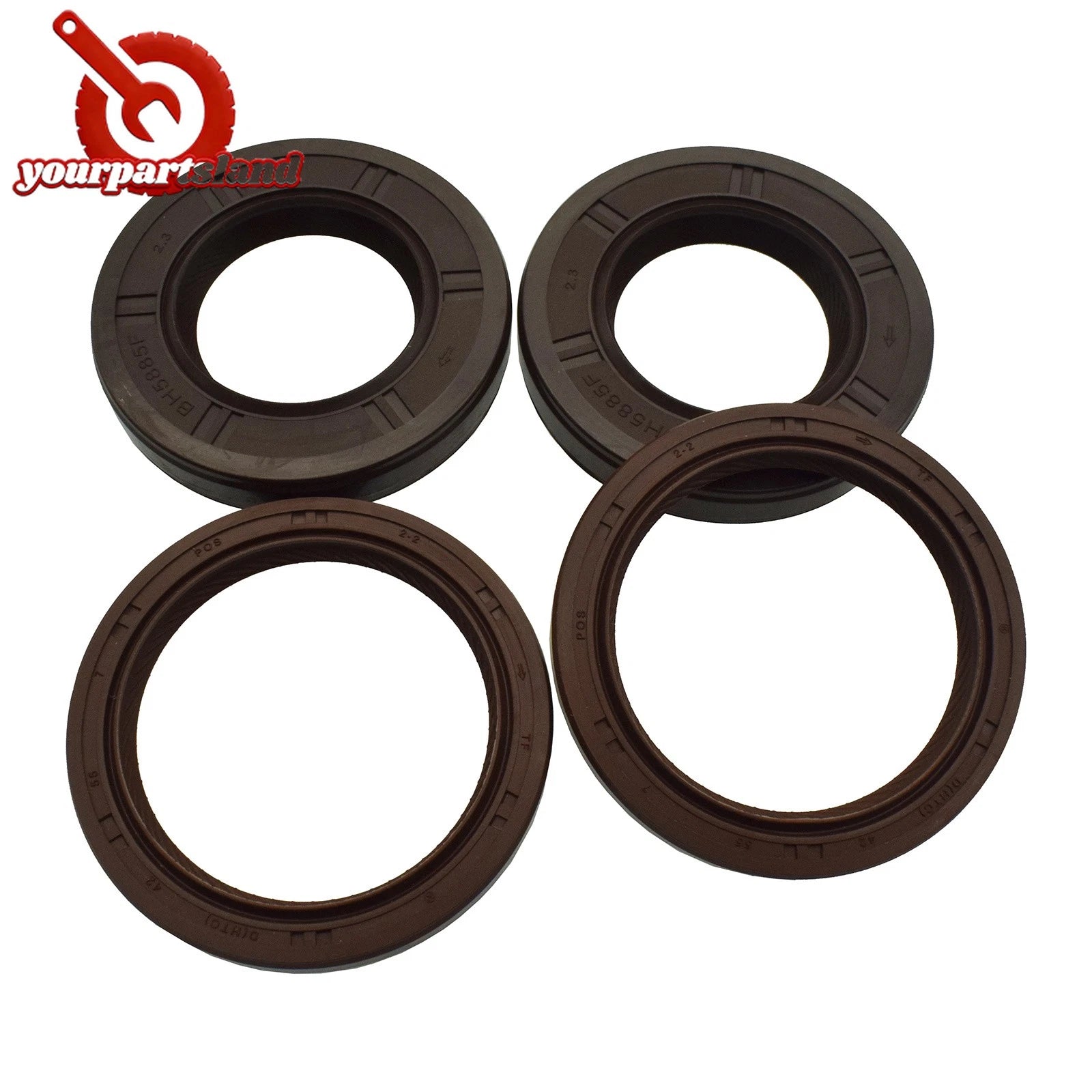 Camshaft Oil Seal Gaskets 4PCS For 02-05 Impreza WRX EJ205 806732160,806742160 6B93BC-57