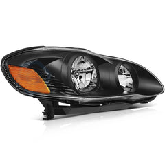 Pair Kit Headlights Assembly For 2003-208 Toyota For Corolla 1.8L Black Amber 6B93BC-57