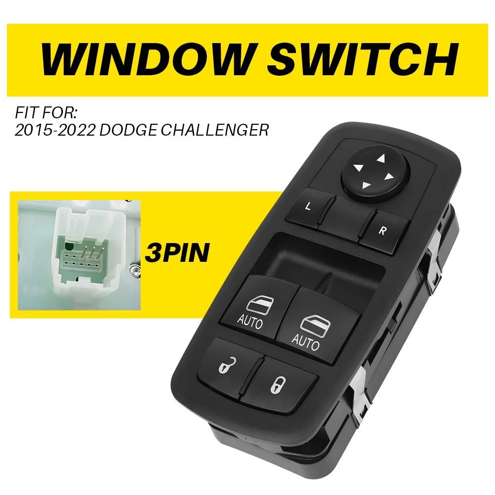 Master Power Window Switch For 15-22 Dodge Challenger R/T SRT SXT T/A GT 2Door A 6B93BC-57