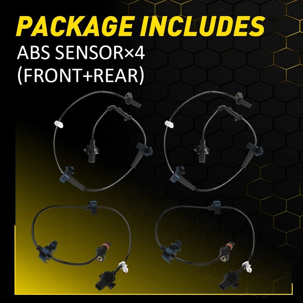 4x Front Rear ABS Wheel Speed Sensor for 2012-2015 Honda Civic 1.5L 1.8L 2.4L EA 6B93BC-57