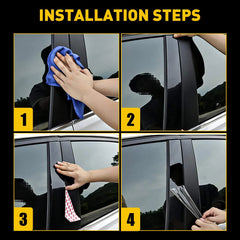 For 2014-2020 Chevy Impala Glossy Black Pillar 6pcs Posts Set Door Trim Cover EA 6B93BC-57