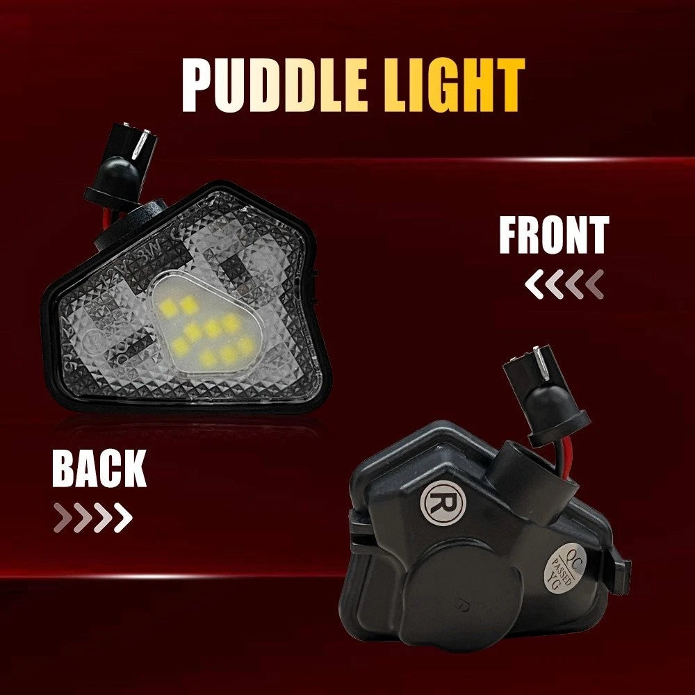 2PCS LED Under Side Mirror Puddle Light For Mercedes-Benz W204 W212 C207 X156 EA 6B93BC-57
