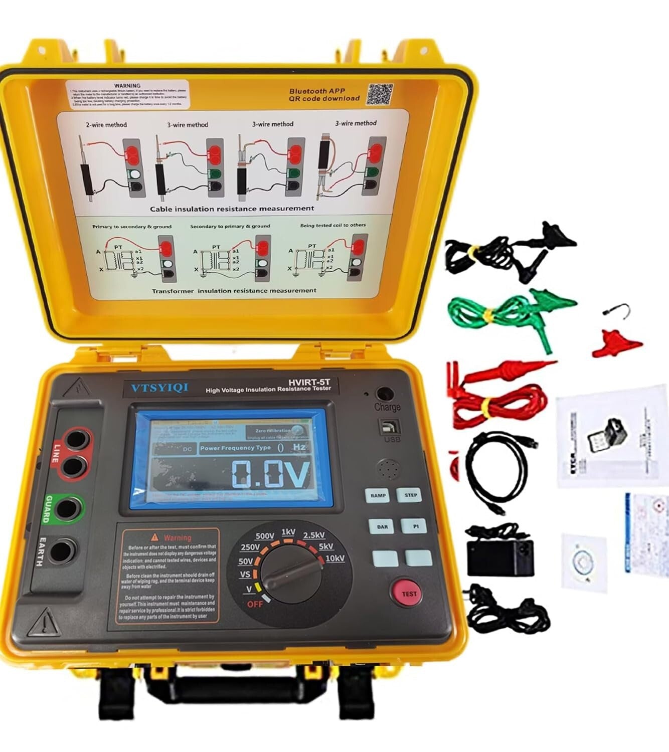 High-voltage Insulation Resistance Tester with Voltage and Current Monitor 10KV 6B93BC-57