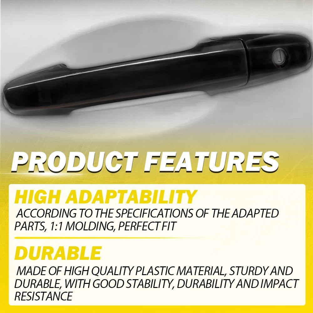 Handle Front Left Door Fits 2006-2011 Honda Civic 72180SNAA11ZF Black Exterior A 6B93BC-57