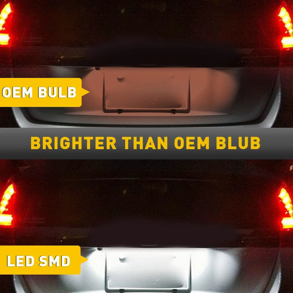 Exact Fit White 18-LED Plate License Light Lamps For Civic Honda Fit CR-V, etc 6B93BC-57