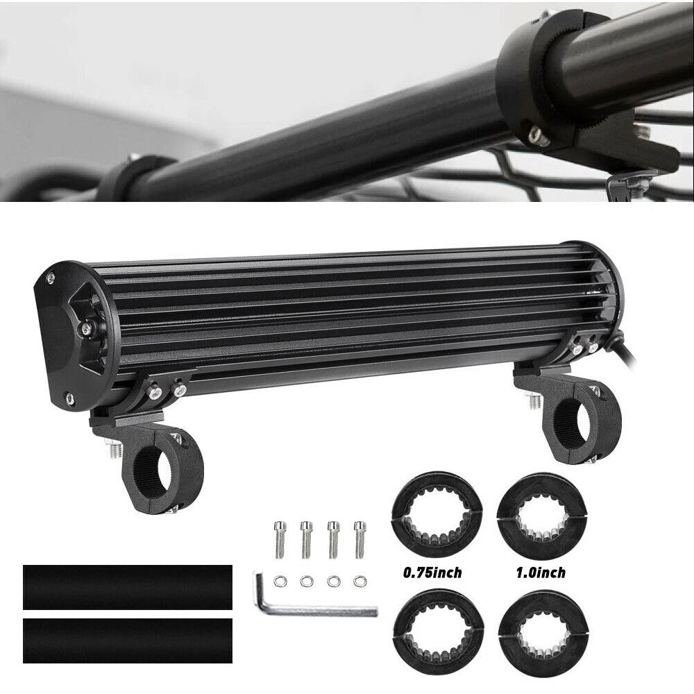 Bull Bar Roll Tube Mounting Bracket Clamps LED Light Bar Offroad for ATV UTV 2PC 6B93BC-57