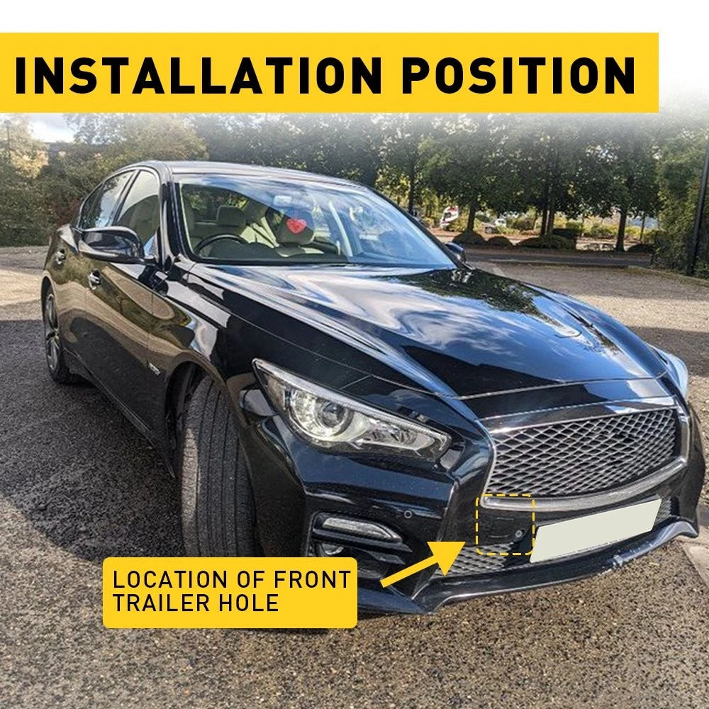 For Infiniti Q50 2014-2018 Front Bumper Tow Hook Eye Cover Cap 622A1-4GA0A USEOA 6B93BC-57