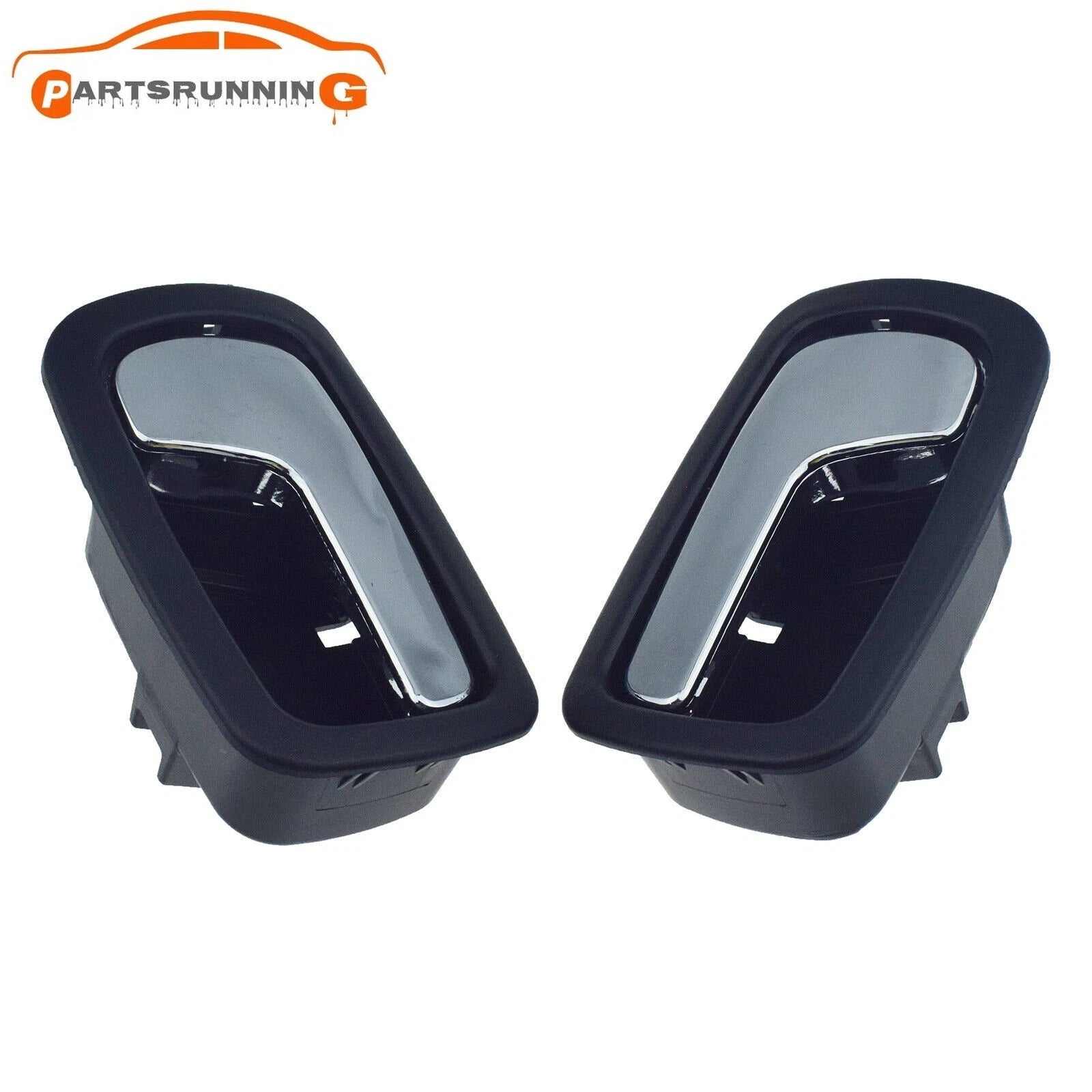 LH & RH Front Interior Door Handle Pair For 05-10 Chevy Cobalt 07-09 Pontiac G5 6B93BC-57
