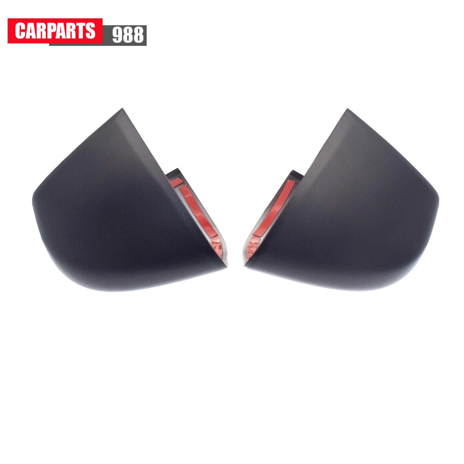 Pair For Tesla Model 3 2017-2022 Left Right Side Rearview Mirror Cap Cover Black 6B93BC-57