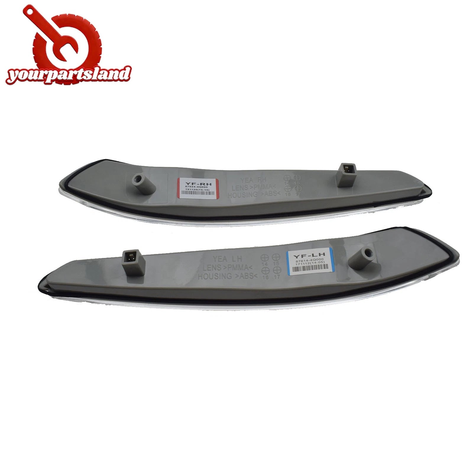 Pair Left Right Turn Signal Mirror Light For Hyundai Sonata 2010-2015 876144Q000 6B93BC-57