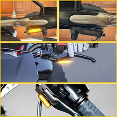 Motorcycle LED Turn Signals Amber Blinker Running Light For Yamaha Chopper EOA 6B93BC-57