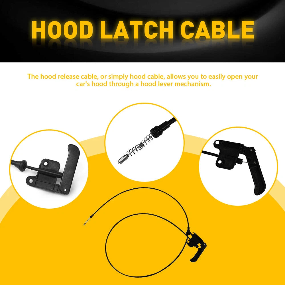 Hood Release Cable for 1995-2001 Chevy Blazer S10 Truck GMC Jimmy 15732159 A 6B93BC-57