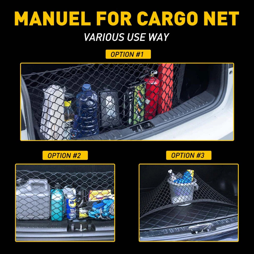 Rear Truck Bed Envelope Style Trunk Mesh Cargo Net for GMC Sierra 2013-22 USA EA 6B93BC-57