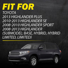 Interior Door Handle For 2008-2013 Toyota Highlander Front Driver Silver lever A 6B93BC-57