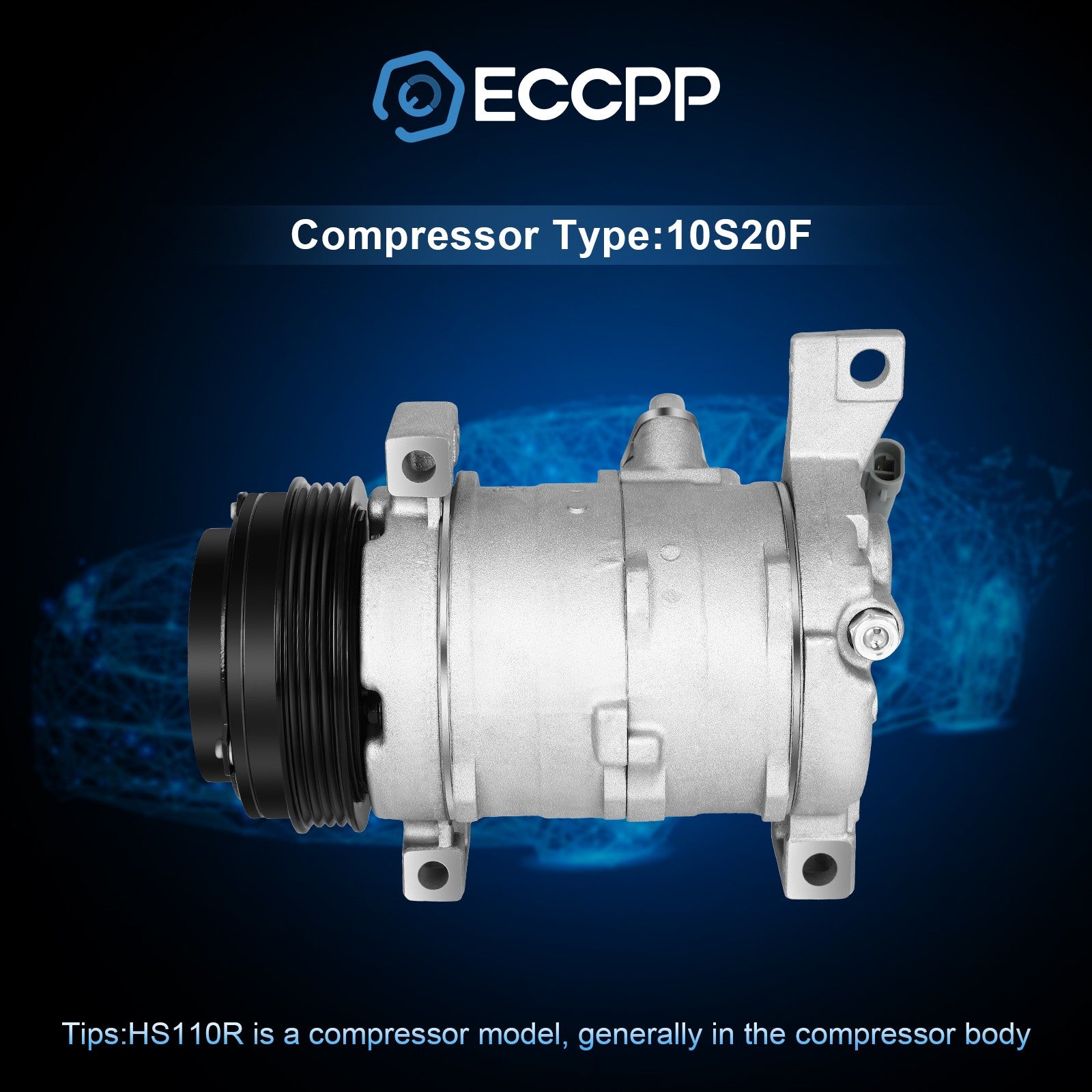 AC A/C Compressor For GMC Yukon Cadillac Escalade Chevrolet Silverado Hummer 6B93BC-57