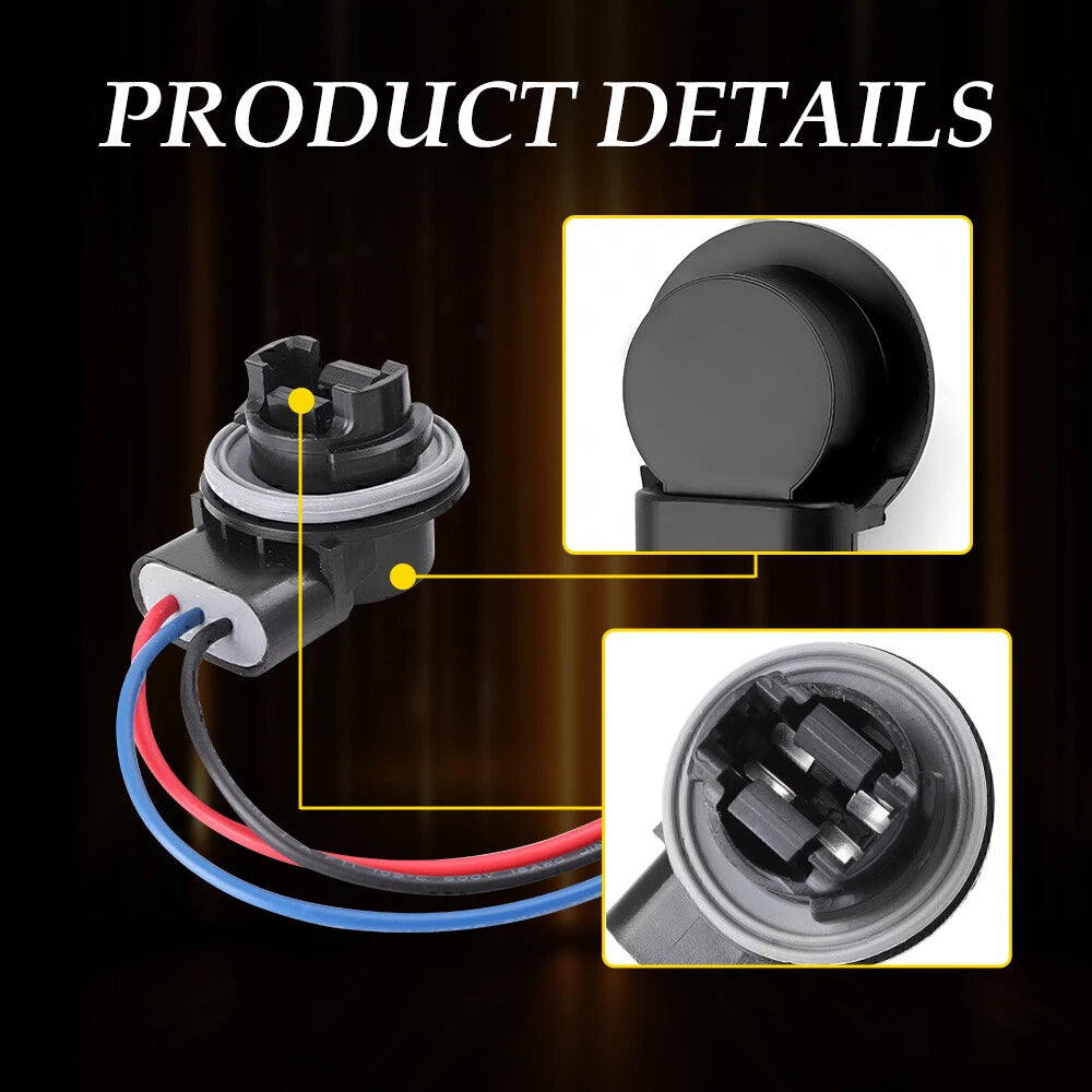 4x Signal Turn Brake Tail Light Wire Harness for 3157 4157 Type Socket LED Bulb 6B93BC-57