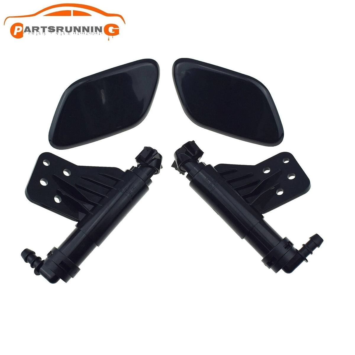 For Kia Sportage KX5 16-19 4PCS Headlight Washer Telescopic Spray Nozzle & Cover 6B93BC-57