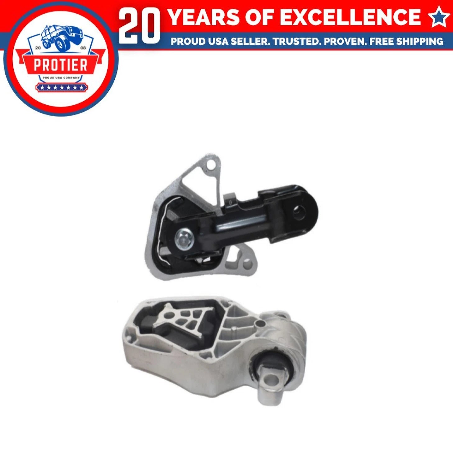 Torque Strut Mount 2PCS Set Compatible for Mercedes-Benz B250/ CLA250/ CLA45 6B93BC-57
