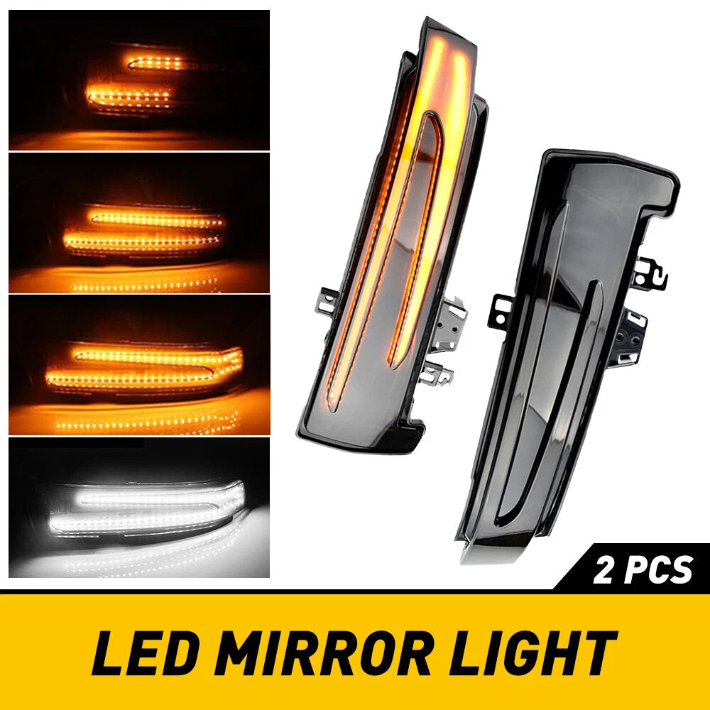 Switchback Side Mirror Light w/Sequential Turn Signal For Benz W204 W212 W221 EA 6B93BC-57